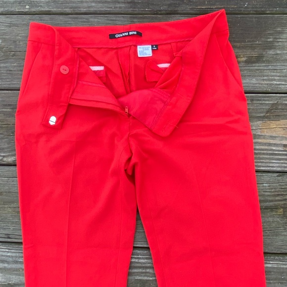 Gianni Bini Red trousers slacks professional pants size 0 - Picture 7 of 15